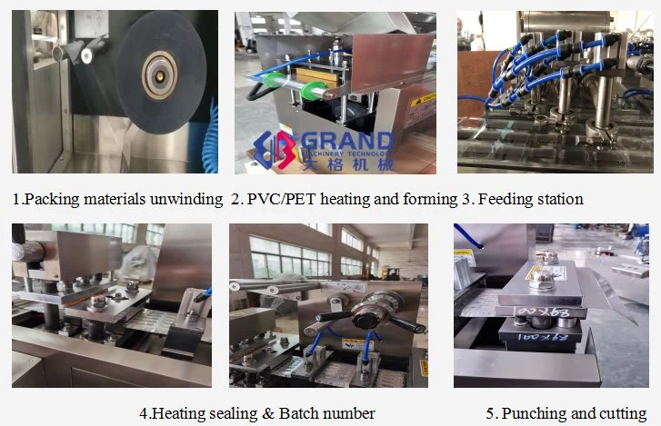 Automatic Liquid Cosmetic Perfume Blister Packing Machine Thermoforming Blister Pack Filling Machine