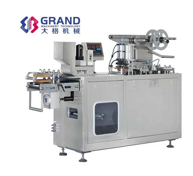 Effervescent Tablet Capsule Pill Flat Plate Strip Sealing Alu PVC Forming Blister Packing Machine